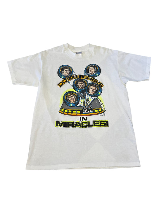 (L) Vintage Pittsburgh Penguins Do You Believe in Miracles Tee