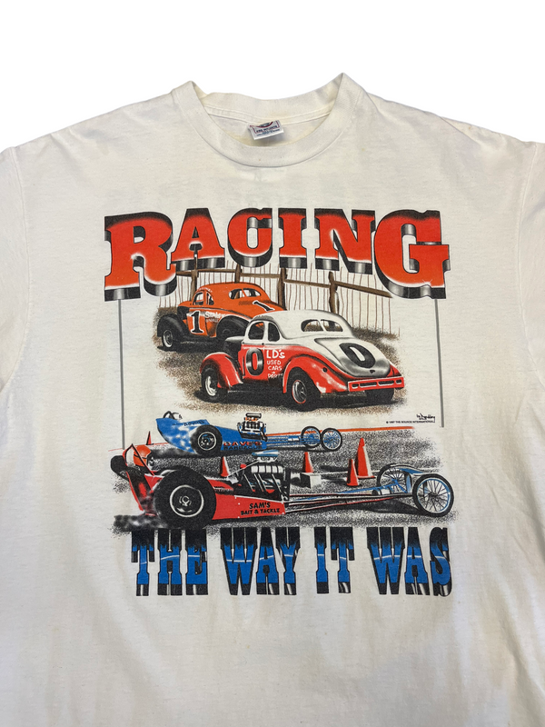 (XL) 1997 Racing The Way It Was Double Sided Tee