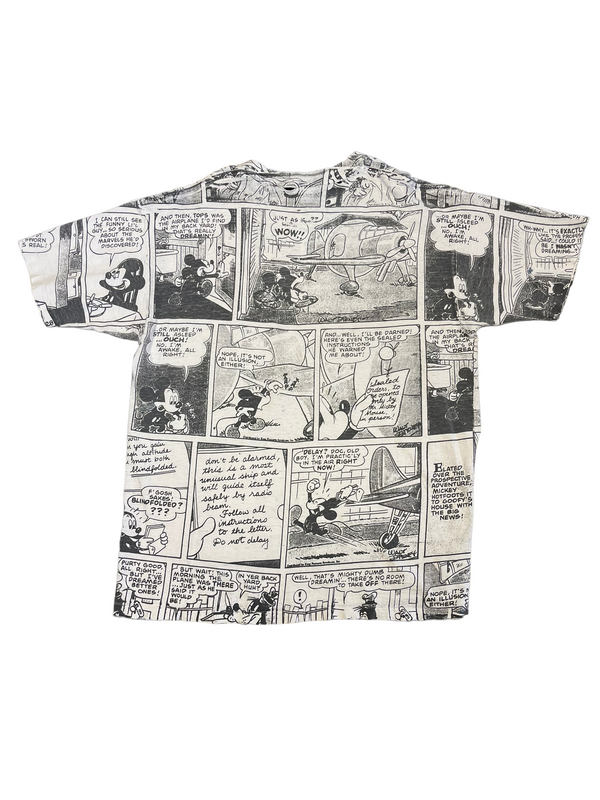 (XL) Vintage Mickey Mouse All Over Print Tee