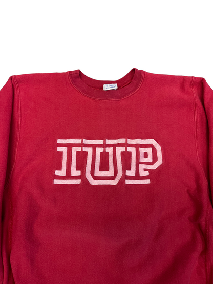 (L/XL) Vintage IUP Embroidered Crewneck