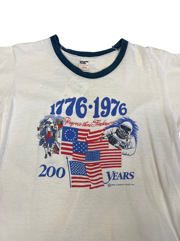 (M) 1976 200 Years USA Double Sided Tee