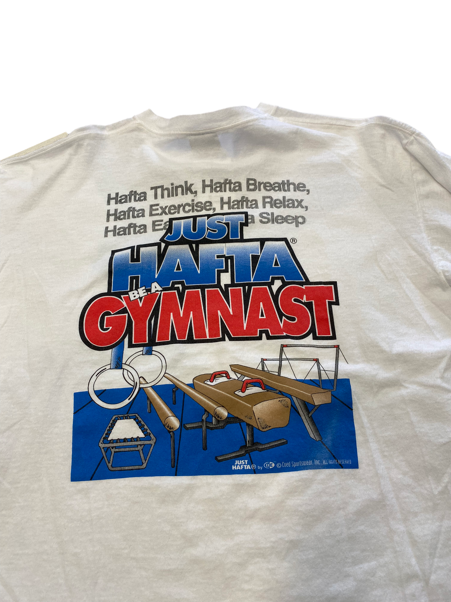 (XL) Vintage Just Hafta Gymnast Tee