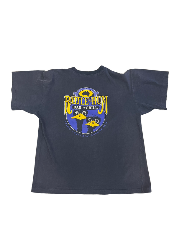 (L) Vintage Rattle Hum Bar Double Sided Tee