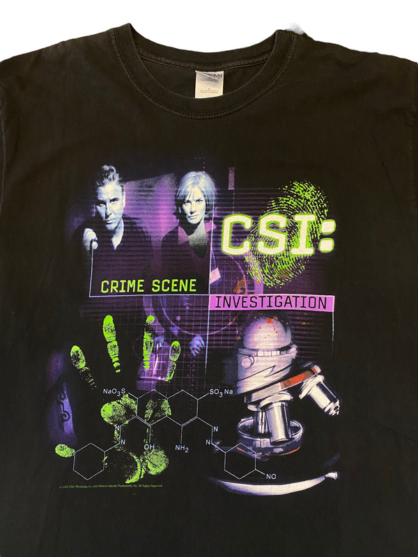 (L) Vintage 2003 CSI Crime Scene Investigation Tee