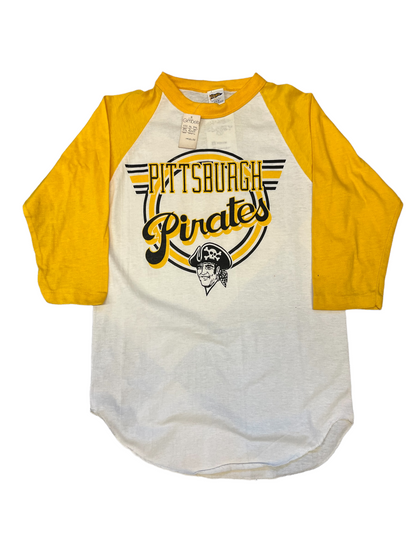 (S) 1980s Brand New Pirates 3/4 Sleeve Tee