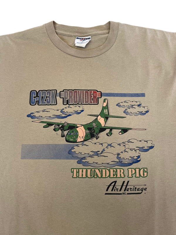 (L) Vintage Thunder Pig War Plane Tee