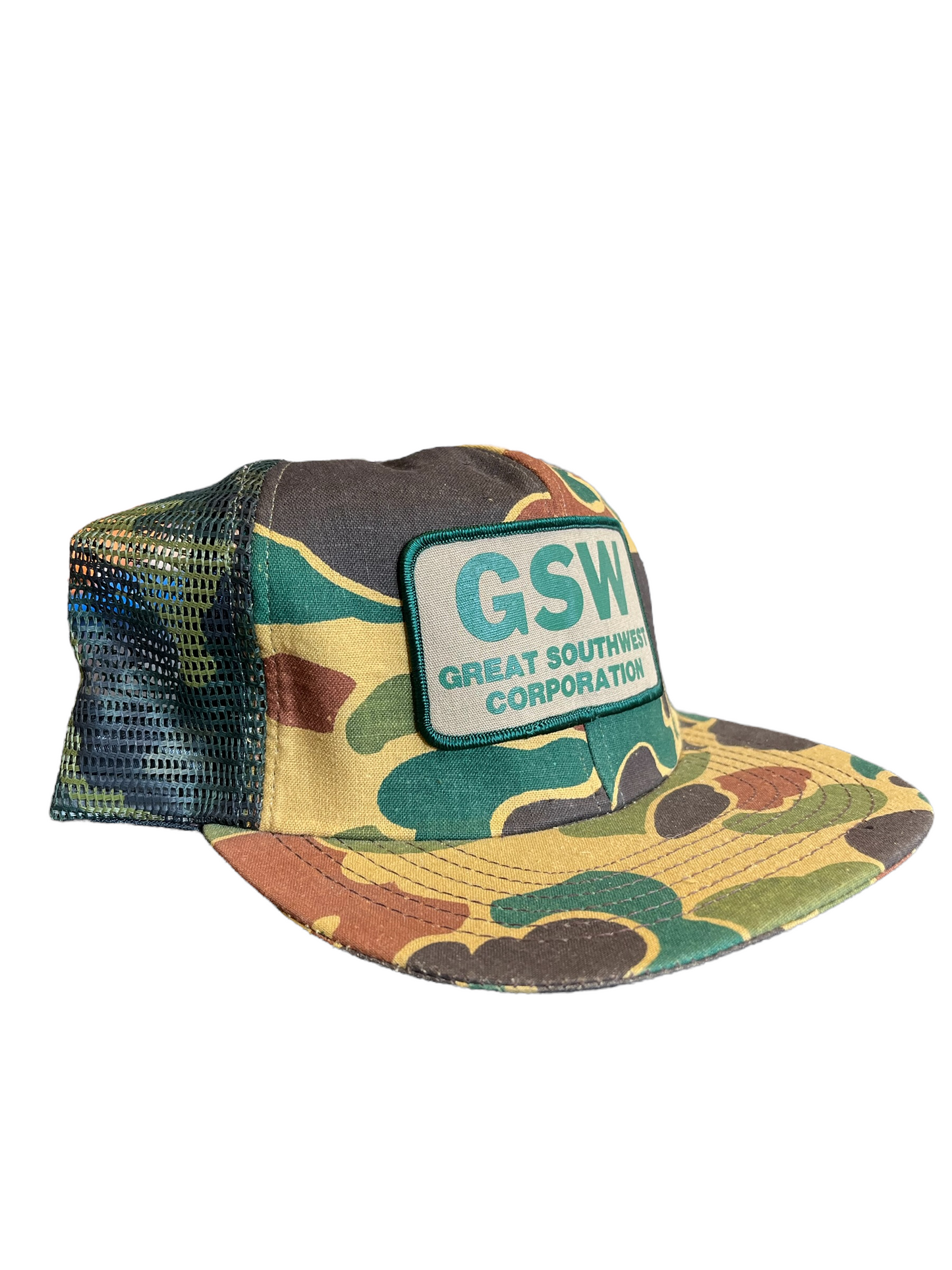 Vintage GSW Camo Trucker Hat