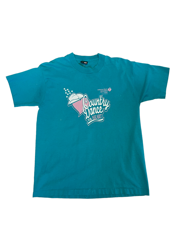 (L) Vintage Country Dance For Heart Double Sided Tee