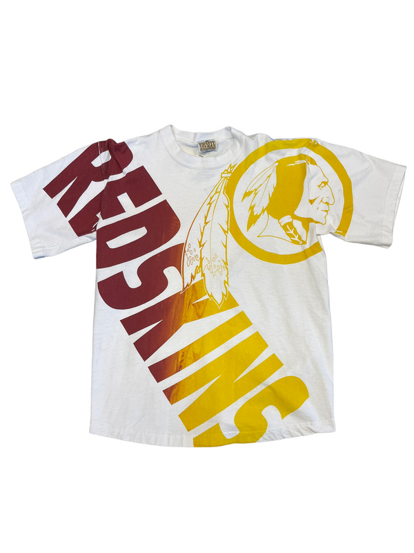 (L) Vintage Washington Redskins Full Print Tee