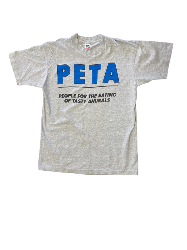 (L) Vintage PETA Funny Tee