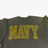 (S) Vintage Navy Double Sided Crewneck