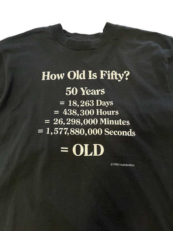 (M) 1990 How Old is 50? Tee