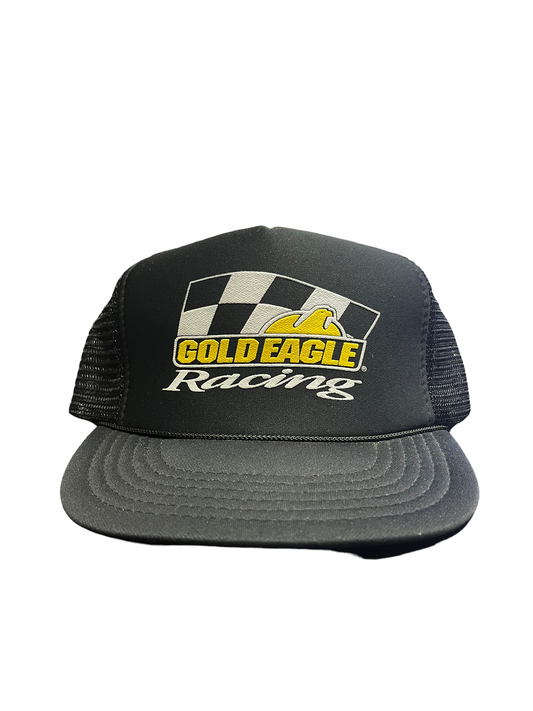 Vintage Gold Eagle Racing Trucker Hat