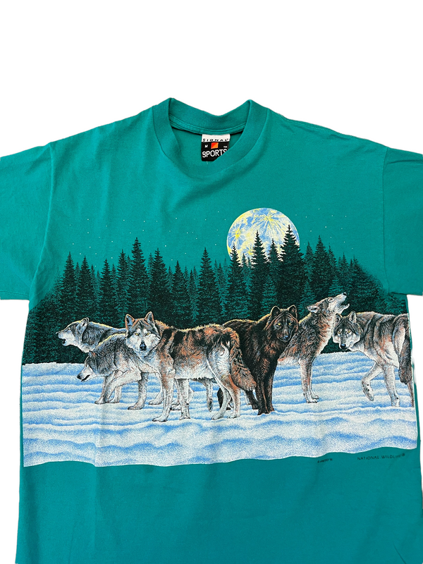 (M) 1991 Wolves Wraparound Tee