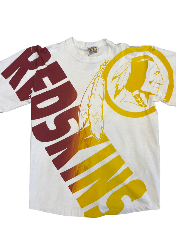 (L) Vintage Washington Redskins Full Print Tee
