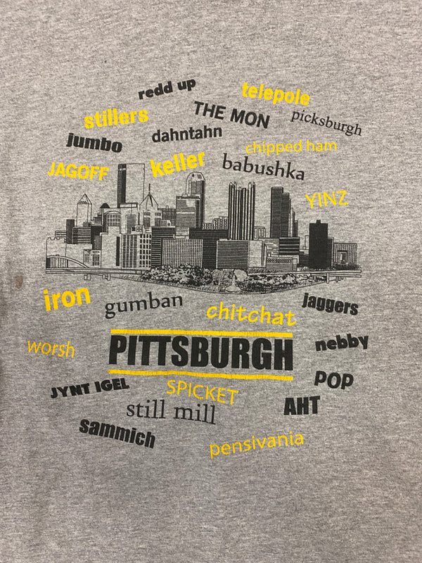 (XL) Vintage Pittsburghese Definitions Tee