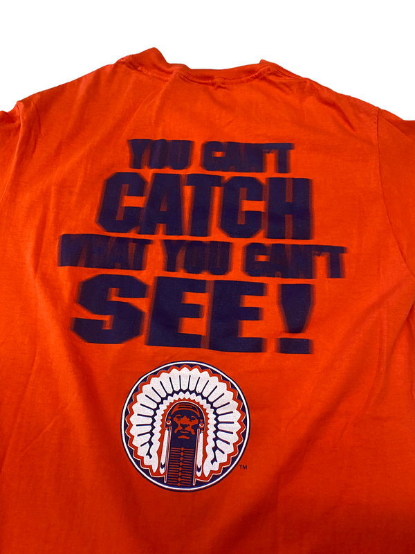 (L) Vintage Illinois Fighting Illini Double Sided Tee